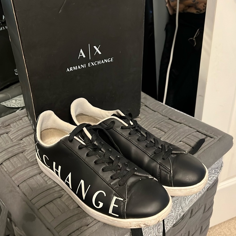 AX Armani exchange leather sneakers